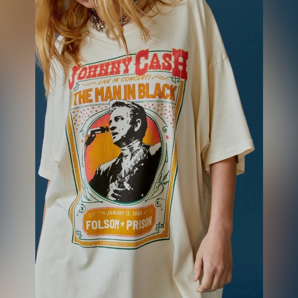Daydreamer Johnny Cash Live In Concert Tee- Brand New With Tags